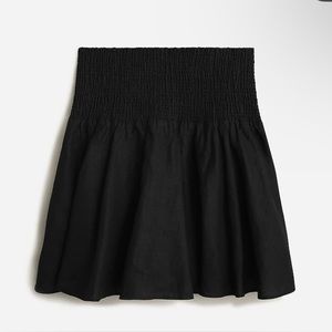 J. Crew - Smocked-waist linen mini skirt